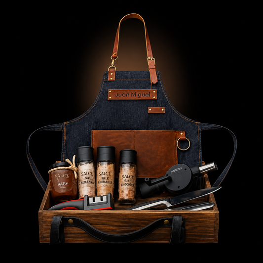 Kit Parrillero al Carbón Personalizado -Experiencia Premium para Maestros del Asado