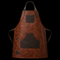 Delantal 100% Cuero Marron-Artesanal Colombiano