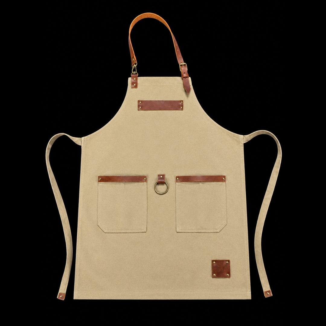 Delantal Cotidiano Beige Personalizado