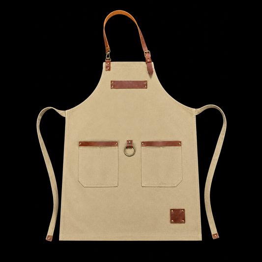 Delantal Cotidiano Beige Personalizado