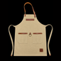 Delantal Cotidiano Beige Personalizado