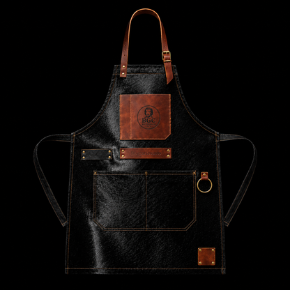 Delantal Edición Especial Cuero Negro
