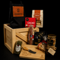 Ancheta Especial Personalizada Premium – Caja Tipo Guacal con Delantal y Productos Gourmet